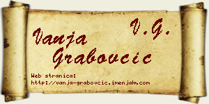 Vanja Grabovčić vizit kartica